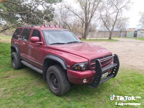 Dodge Durango 1999 вишневый - фото 4