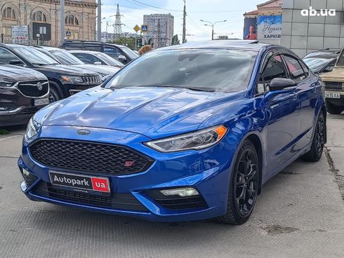 Ford Fusion 2017 синий - фото 3
