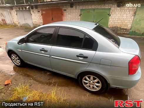 Hyundai Accent 2008 голубой - фото 3