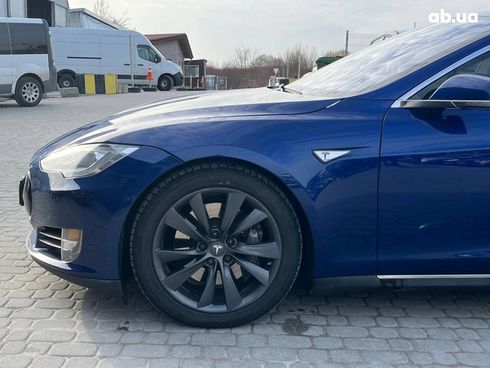 Tesla Model S 2015 синий - фото 5