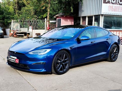 Tesla Model S 2022 синий - фото 5