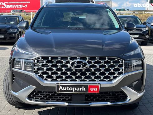 Hyundai Santa Fe 2021 серый - фото 2