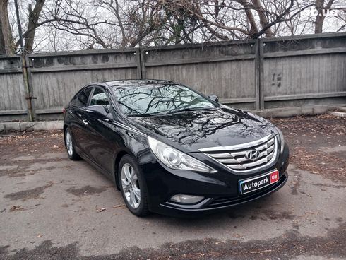 Hyundai Sonata 2011 черный - фото 3