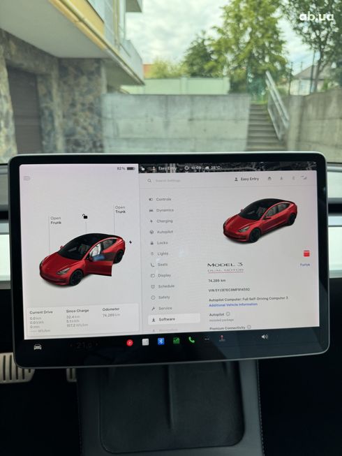 Tesla Model 3 2021 красный - фото 18