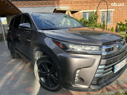 Toyota Highlander 2018 серый - фото 18