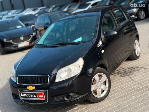 Chevrolet Aveo 2009 черный - фото 3