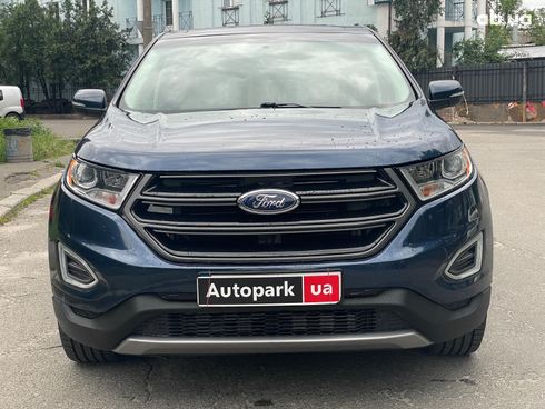 Ford Edge 2017 синий - фото 2