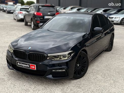 BMW 5 серия 2017 синий - фото 3