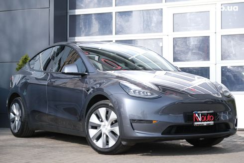 Tesla Model Y 2021 серый - фото 2