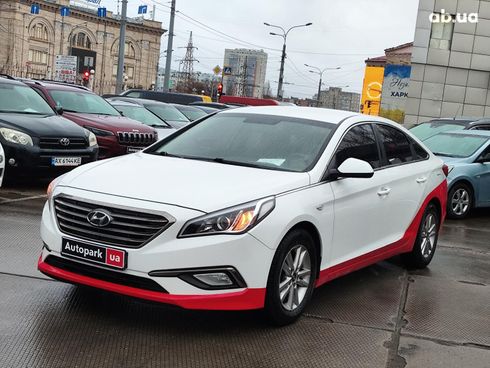 Hyundai Sonata 2016 белый - фото 2