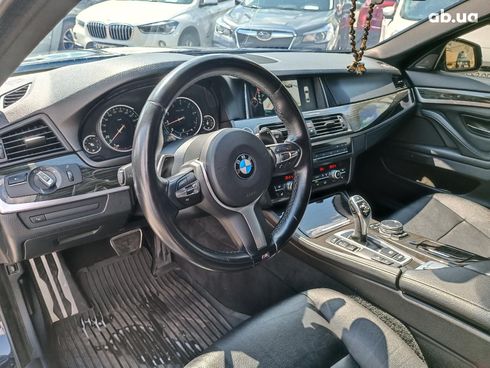 BMW 5 серия 2015 синий - фото 16