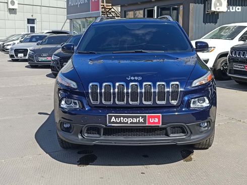 Jeep Cherokee 2014 синий - фото 2