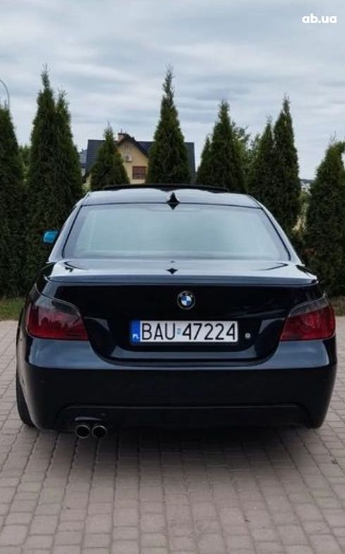 BMW 5 серия 2006 черный - фото 8