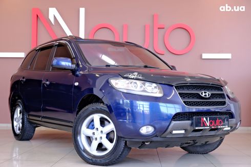 Hyundai Santa Fe 2008 синий - фото 4