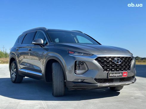 Hyundai Santa Fe 2019 серый - фото 3