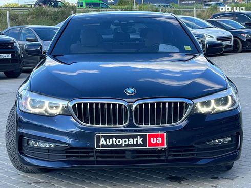 BMW 5 серия 2018 синий - фото 13