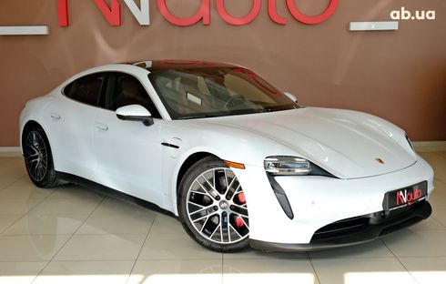 Porsche Taycan 2022 белый - фото 3