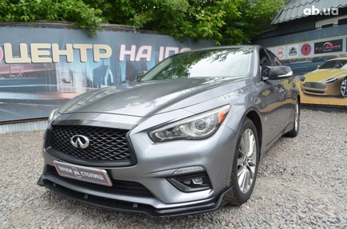 Infiniti Q50 2018 серый - фото 4