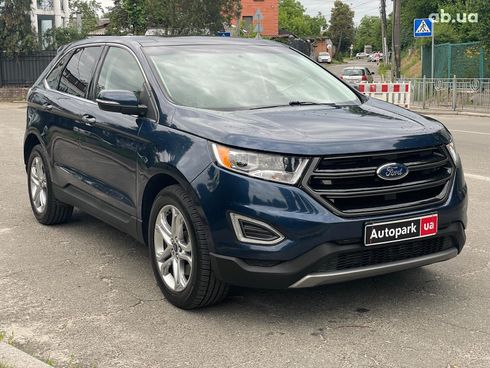 Ford Edge 2017 синий - фото 3