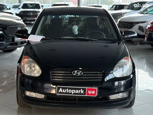 Hyundai Accent 2007 черный - фото 2