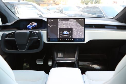 Tesla Model X 2022 синий - фото 5