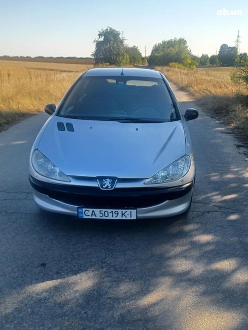 Peugeot 206 2007 серебристый - фото 2
