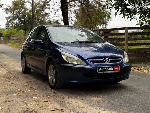 Peugeot 307 2001 синий - фото 3