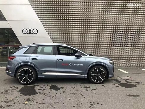 Audi Q4 e-tron 2023 голубой - фото 3