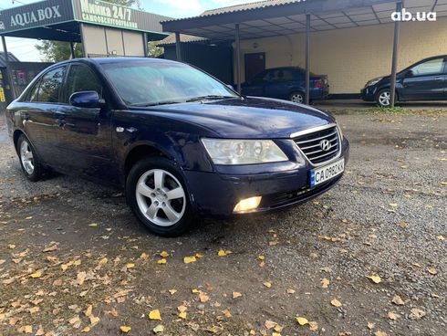 Hyundai Sonata 2008 голубой - фото 2