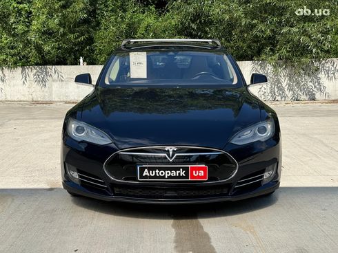 Tesla Model S 2015 синий - фото 2