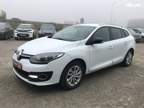 Renault Megane 2015 белый - фото 2