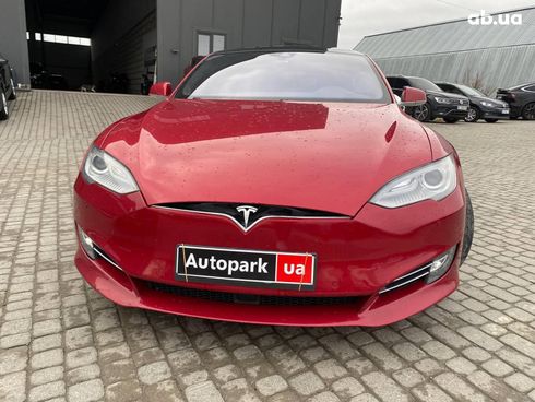 Tesla Model S 2016 красный - фото 2