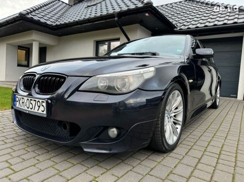 BMW 5 серия 2008 черный - фото 3