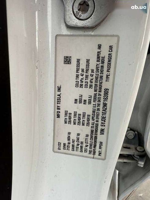 Tesla Model 3 2022 - фото 16