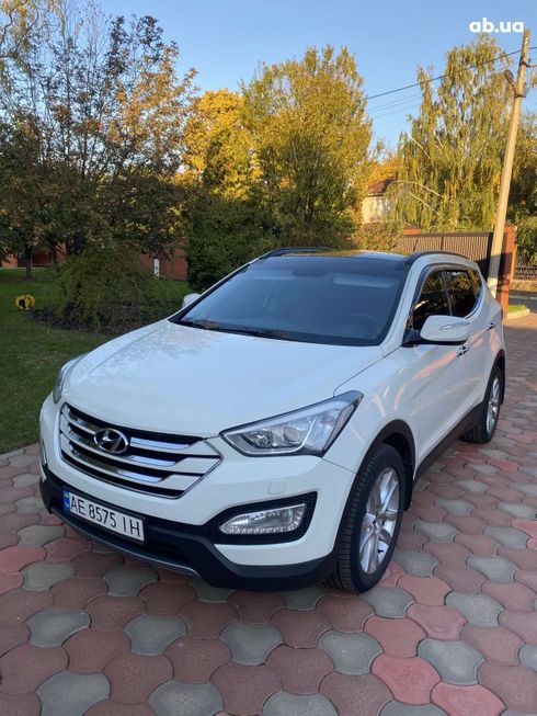 Hyundai Santa Fe 2014 белый - фото 2