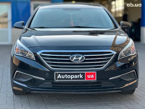 Hyundai Sonata 2015 черный - фото 2