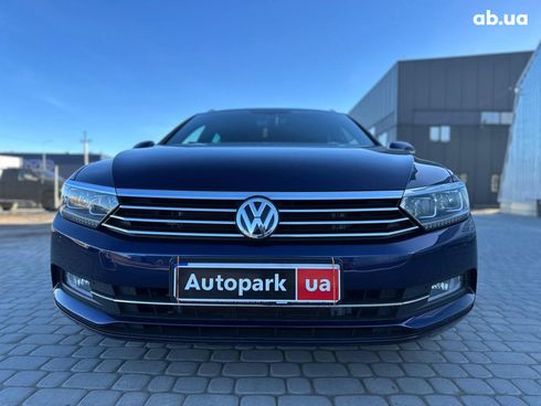 Volkswagen passat b8 2017 синий - фото 2