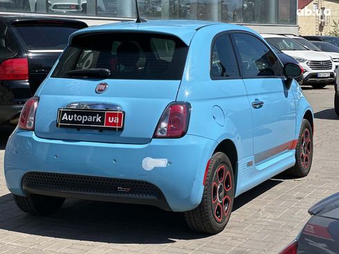 Fiat 500E 2017 синий - фото 4