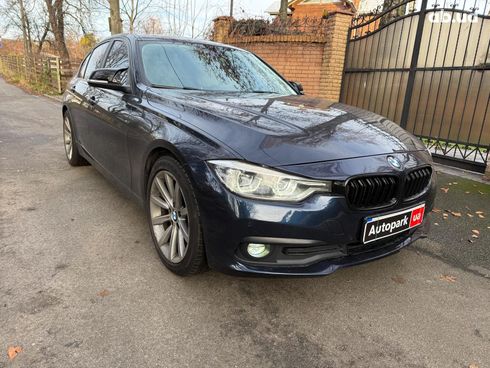 BMW 3 серия 2016 синий - фото 3
