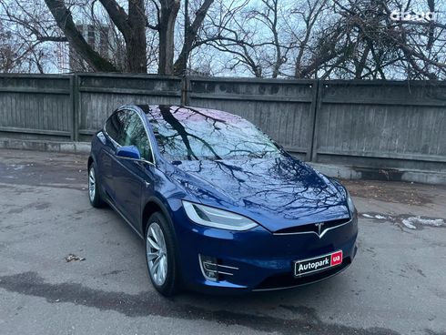 Tesla Model X 2018 синий - фото 4