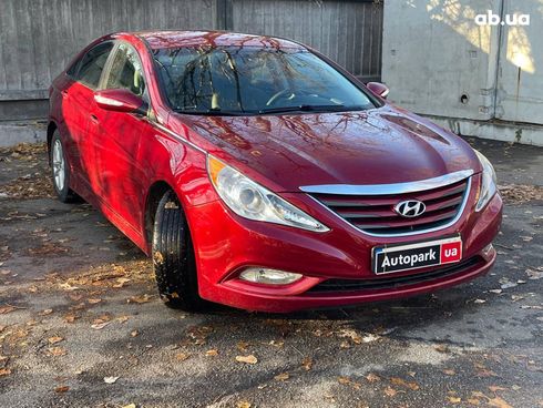 Hyundai Sonata 2014 красный - фото 3