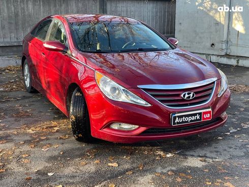 Hyundai Sonata 2014 красный - фото 3