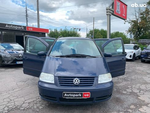 Volkswagen Sharan 2001 синий - фото 16