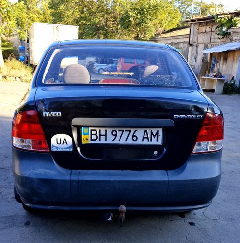 Chevrolet Aveo 2005 черный - фото 3