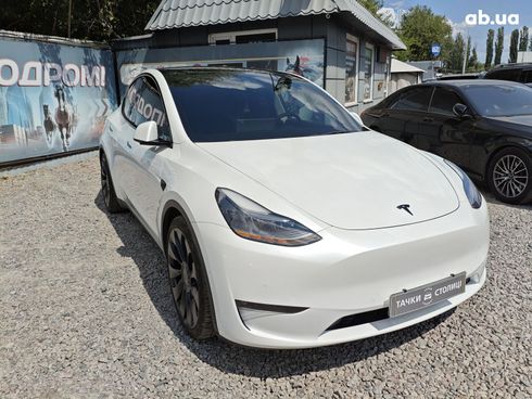 Tesla Model Y 2021 белый - фото 3