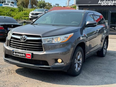 Toyota Highlander 2014 серый - фото 3
