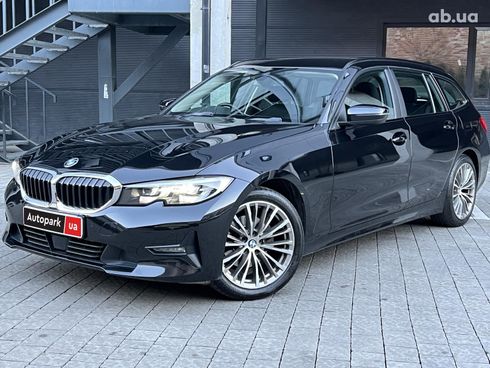 BMW 3 серия 2021 черный - фото 1