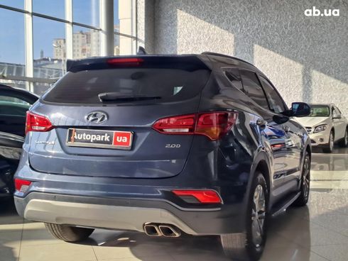 Hyundai Santa Fe 2017 синий - фото 7