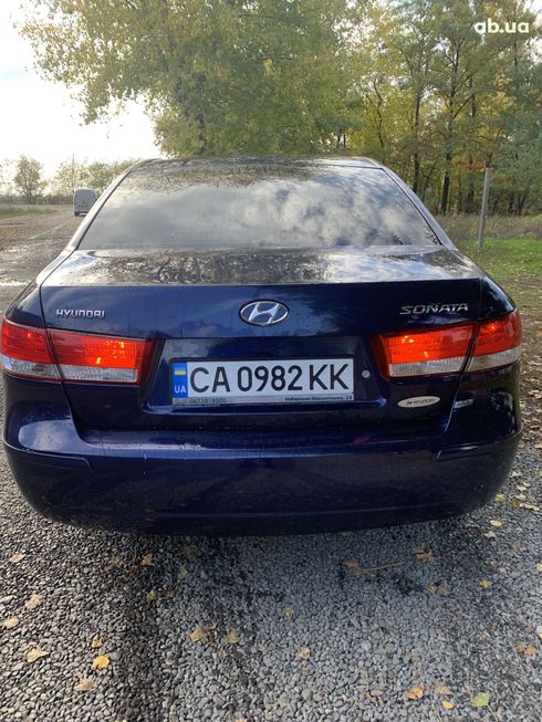 Hyundai Sonata 2008 голубой - фото 3
