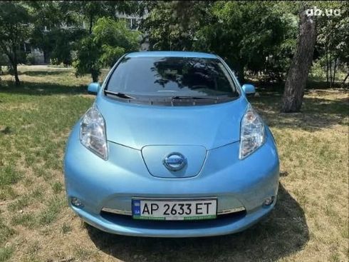 Nissan Leaf 2016 голубой - фото 2